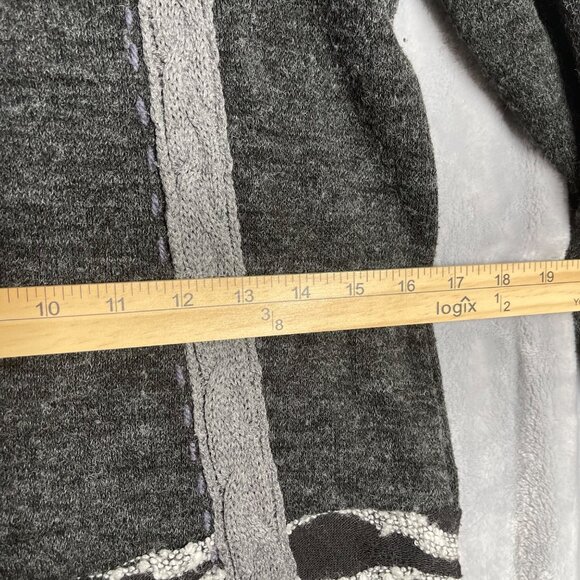 Sacred Threads Tunic Dress Womens S Gray Lagenlook Artsy Boho Knit‎ Sweater - Picture 7 of 9